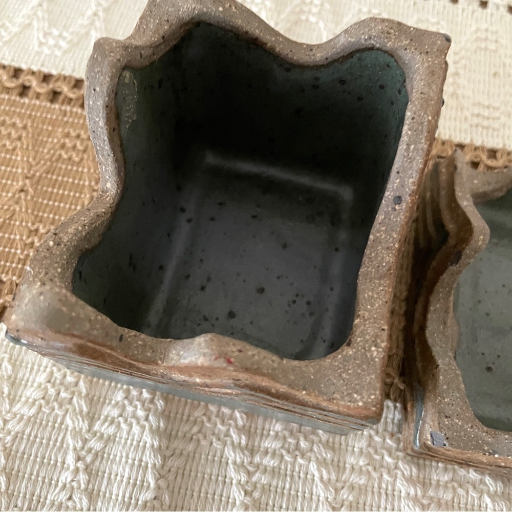 Handmade Artistic Wave Pattern Stone Box - Picture 8 of 11